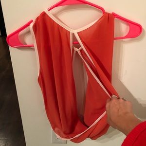 Open top, front and back - Orange